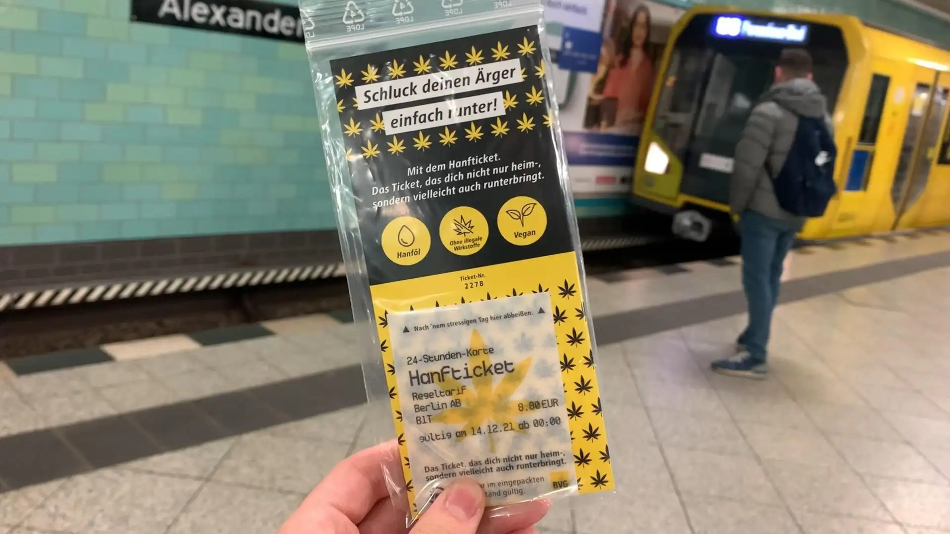 El transporte público de Berlín ofrece billetes comestibles de Cannabis para esta Navidad El transporte público de Berlín ofrece billetes comestibles de Cannabis para esta Navidad