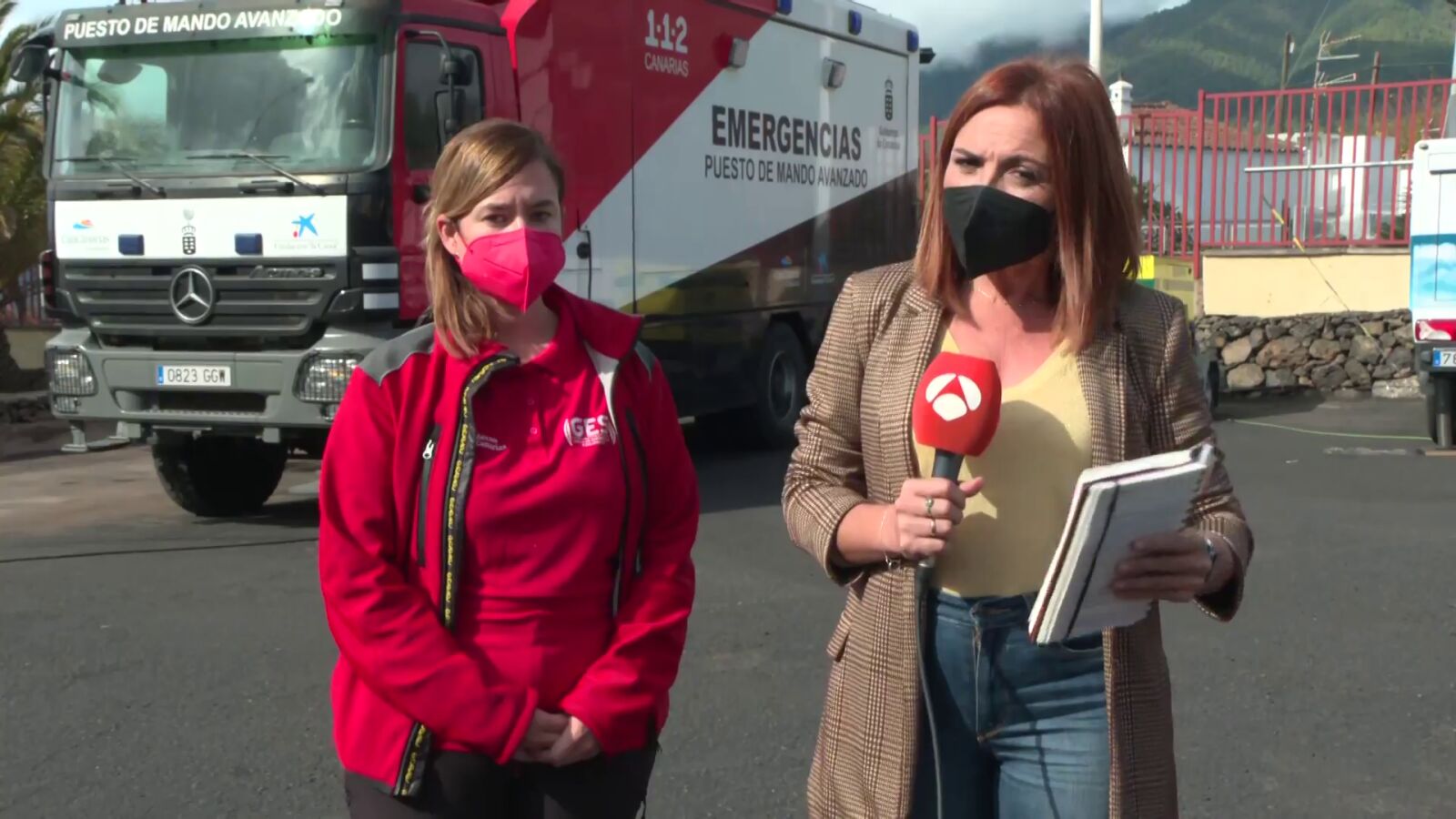 La directora del Puesto de Mando Avanzado, sobre los gases del volcán en La Palma: 