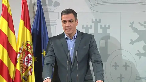 Pedro Sánchez durante su declaración institucional para confirmar la fecha de la Conferencia de Presidentes Pedro Sánchez durante su declaración institucional para confirmar la fecha de la Conferencia de Presidentes