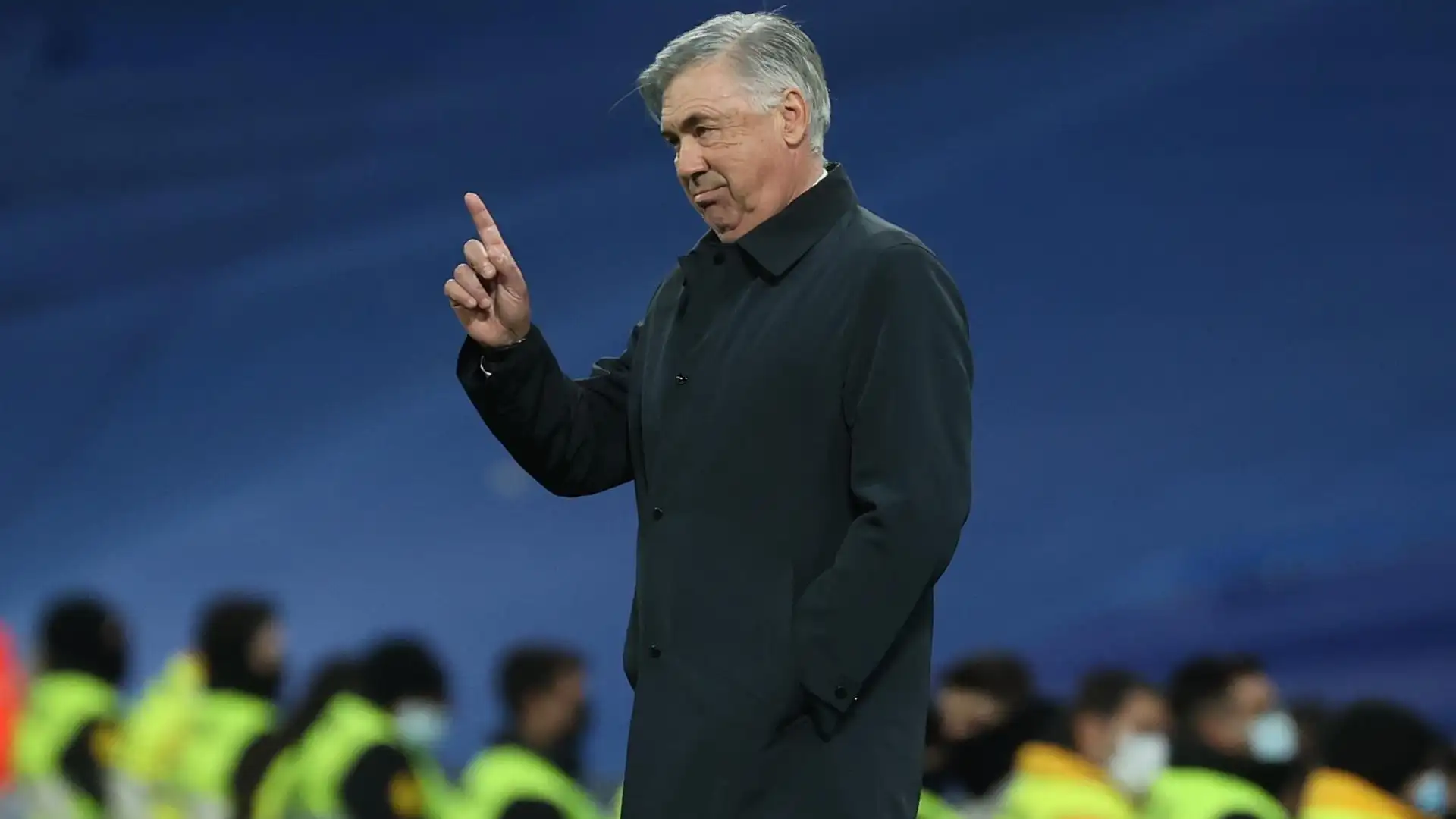 Ancelotti, en el partido contra el Cádiz Ancelotti, en el partido contra el Cádiz