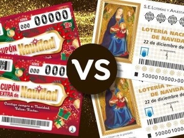 Lotería de Navidad vs Sorteo del Cupón Extra de Navidad de la ONCE