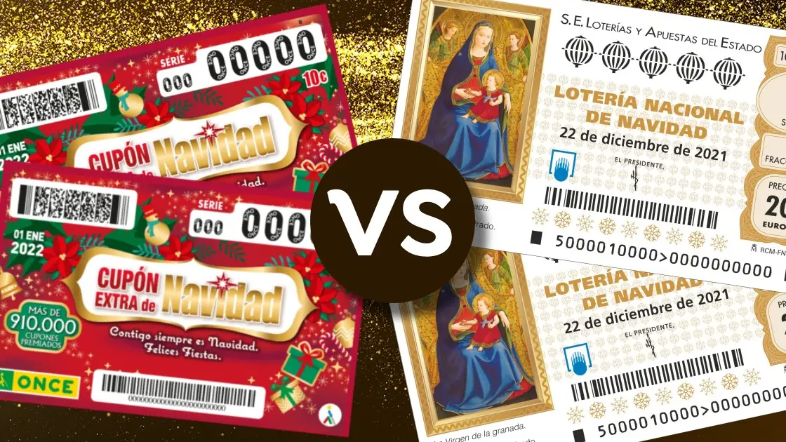 Loter&iacute;a de Navidad vs Sorteo del Cup&oacute;n Extra de Navidad de la ONCE