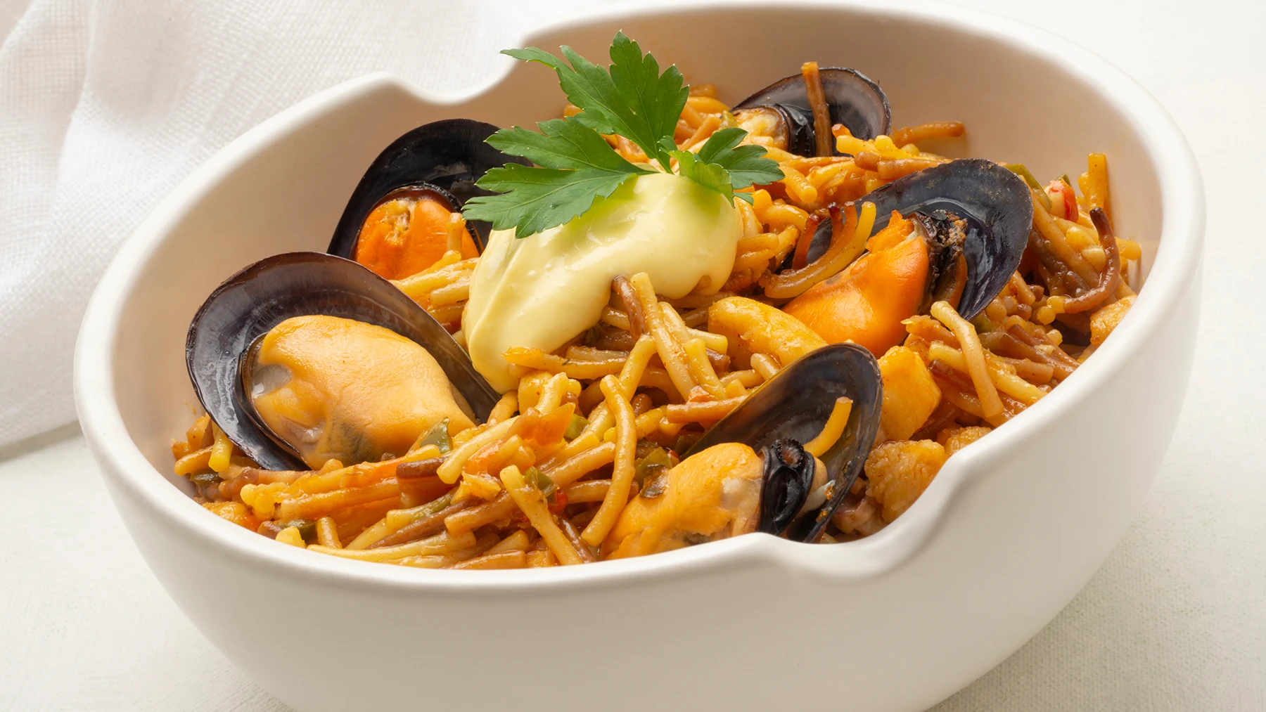 Receta de fideos marineros, de Karlos Arguiñano Receta de fideos marineros, de Karlos Arguiñano
