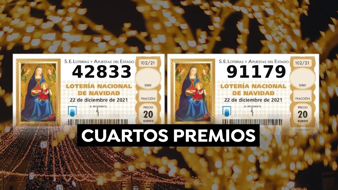 Cuartos premios de la Loter&iacute;a de Navidad 2021