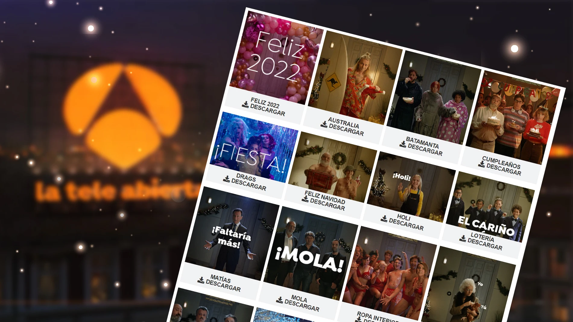 Descárgate los stickers de la campaña #SePuedeVenir de Navidad de Antena 3
