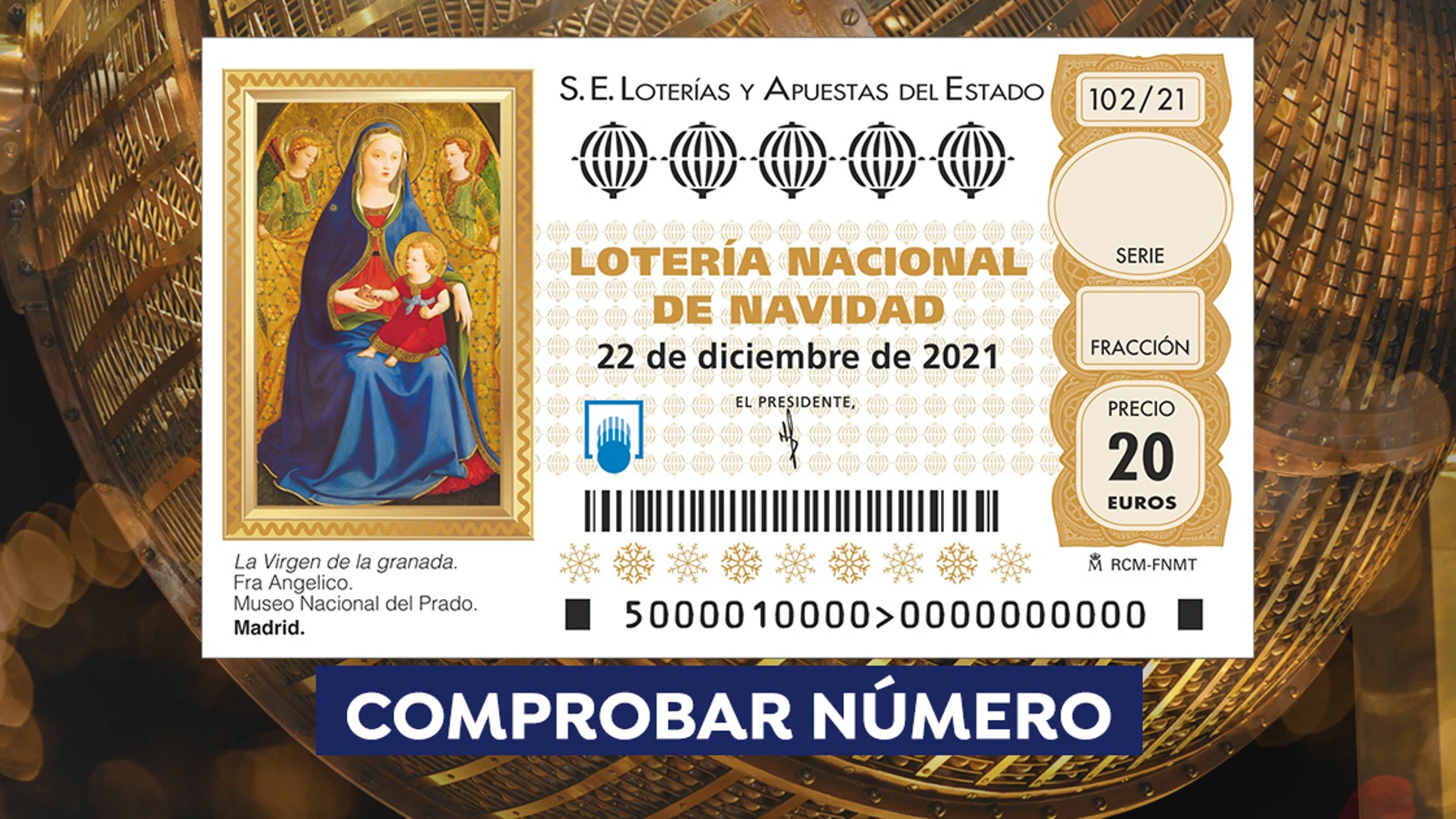 Comprobar Lotería de Navidad 2021: pedrea, el reintegro, las centenas o las últimas cifras