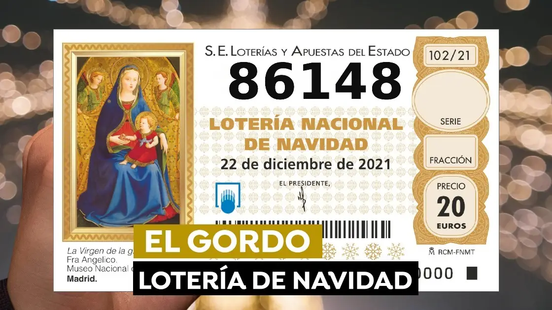 86148, el Gordo de la Lotería de Navidad 2021 86148, el Gordo de la Lotería de Navidad 2021