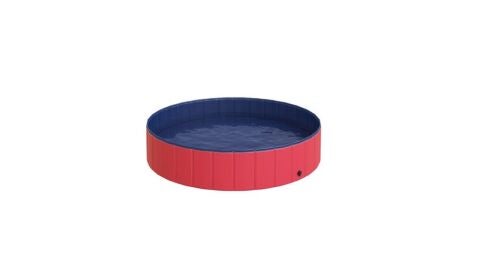 PawHut Piscina Plegable para Perros Bañera de PVC