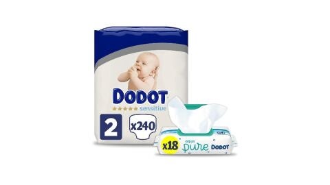 Dodot Pañales Bebé Sensitive Talla 2 (4-8 kg)