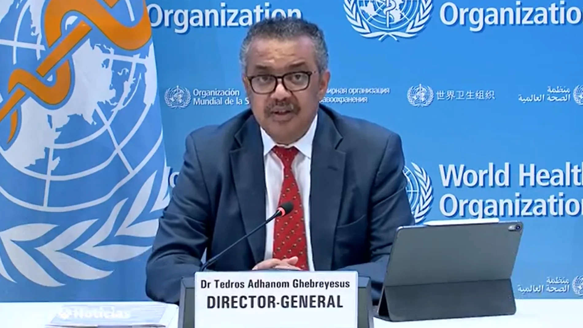 El director general de la OMS, Tedros Adhanom