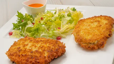 Lomo de cerdo a la villeroi Lomo de cerdo a la villeroi