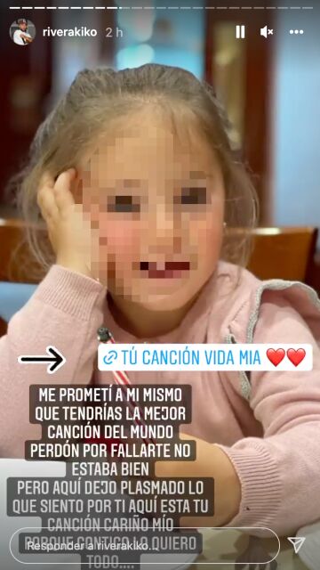 Kiko Rivera le pide perdón a su hija a través de la canción que le dedica