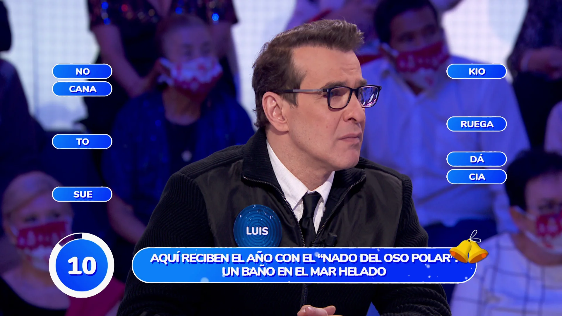 ‘Palabras cruzadas’, el nuevo juego de ‘Pasapalabra’ que se le resiste a Marco Antonio, Luis Merlo y Alaska Mejores momentos | 24 de diciembre | Especial Nochebuena