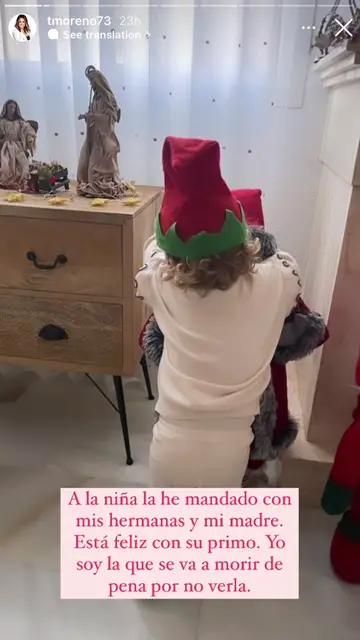 Lola, la hija de Toñi Moreno, con sus tías, su abuela y su primo tras el positivo de su madre Lola, la hija de Toñi Moreno, con sus tías, su abuela y su primo tras el positivo de su madre