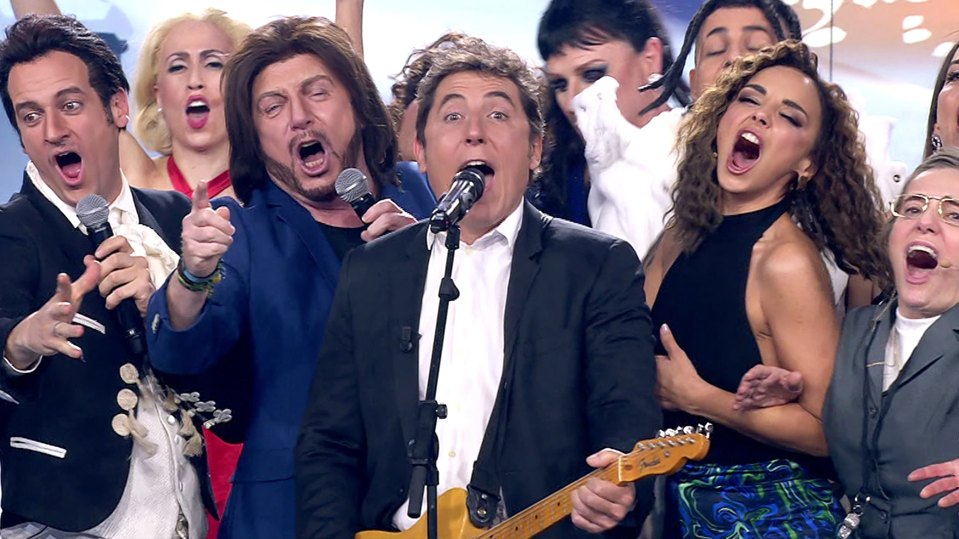 Luis Fonsi, Rosario y Carlos Baute, en el Concierto de Año Nuevo de 'Tu cara me suena' Luis Fonsi, Rosario y Carlos Baute, en el Concierto de Año Nuevo de 'Tu cara me suena'
