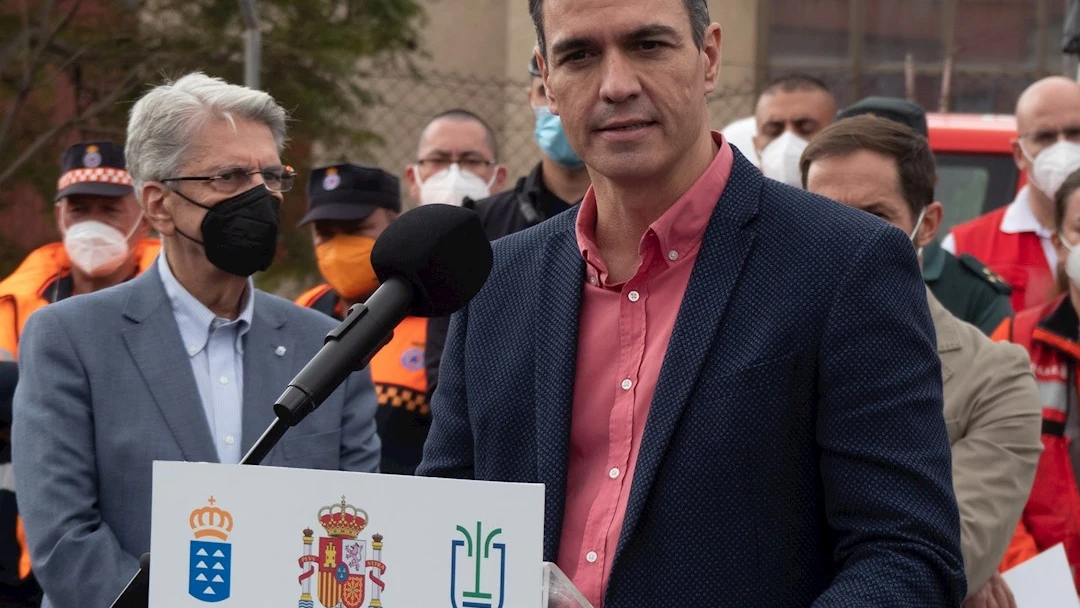 Pedro S&aacute;nchez visita La Palma