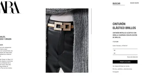 Cinturón de Zara Cinturón de Zara