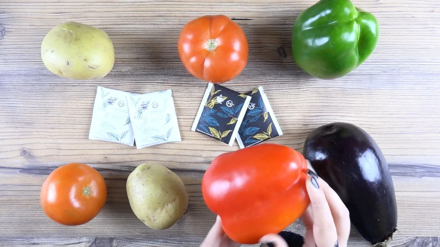 Verduras con nicotina