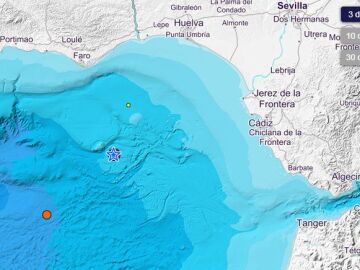 Registrado un terremoto de 4,4 grados en el Golfo de Cádiz y sentido en varios puntos de la costa de Huelva