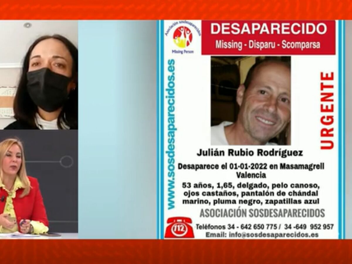 Su marido desapareció en Nochevieja y no sabe nada de él: \