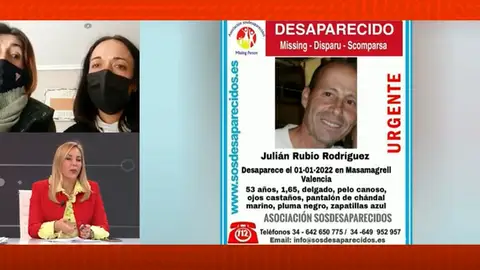 Su marido desapareció en Nochevieja y no sabe nada de él: "Desde que se contagió de Covid-19 entró en depresión" Su marido desapareció en Nochevieja y no sabe nada de él: "Desde que se contagió de Covid-19 entró en depresión"