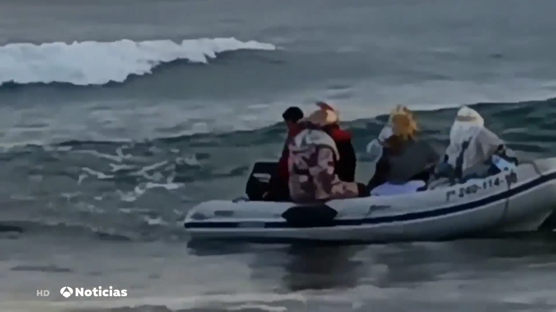 El momento del naufragio de los Reyes Magos en Oropesa del Mar