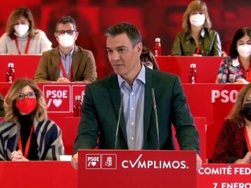 Pedro Sánchez, en el Comité Federal del PSOE