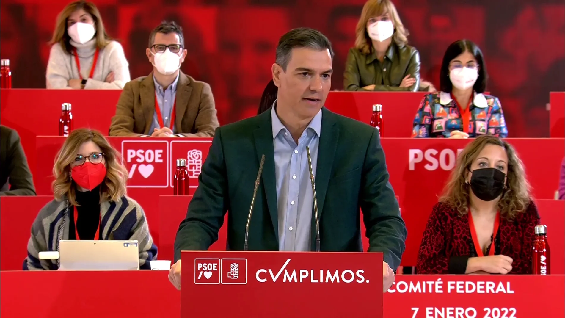 Pedro Sánchez, en el Comité Federal del PSOE: "Pedimos a la oposición lo mínimo, rigor y educación"