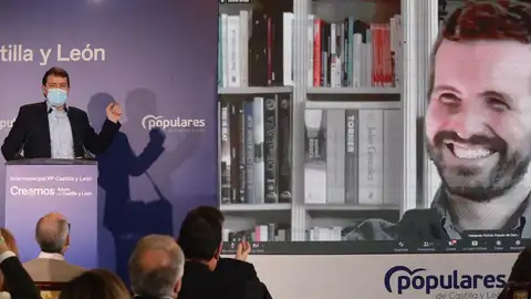 Casado y Mañueco participan en un acto de precampaña del PP en Castilla y León Casado y Mañueco participan en un acto de precampaña del PP en Castilla y León