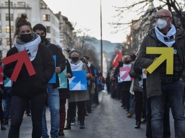 Unas 200 manifestaciones piden en el País Vasco el fin de la política penitenciaria de excepción para los presos de ETA