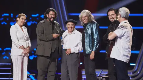 “Es lo más bonito que he vivido aquí”: Las lágrimas de David Bustamante al escuchar la historia de Rogelio, de 95 años Los Rogelios regalan una lección de vida tras su actuación en ‘La Voz Senior’