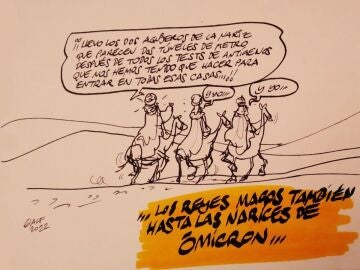 Los Reyes Magos y los test de antígenos, en la viñeta gráfica de Alfredo Boto-Hervás