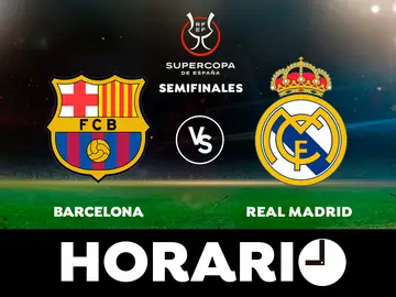 Barcelona - Real Madrid: Horario y dónde ver la semifinal de la Supercopa de España Barcelona - Real Madrid: Horario y dónde ver la semifinal de la Supercopa de España