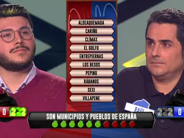 Divertido desempate en ‘¡Boom!’ con los nombres más curiosos de localidades españolas Divertido desempate en ‘¡Boom!’ con los nombres más curiosos de localidades españolas