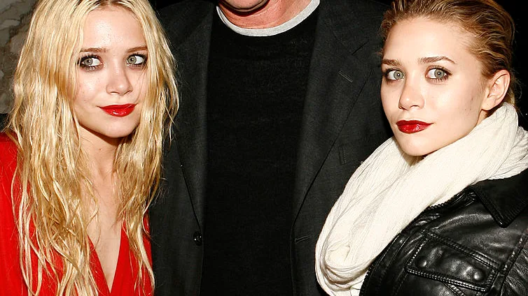 Las gemelas Olsen y Bob Saget Las gemelas Olsen y Bob Saget
