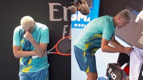 Bernard Tomic, a la juez de silla en mitad de un partido: "Tengo covid, en dos días voy a dar positivo" Bernard Tomic, a la juez de silla en mitad de un partido: "Tengo covid, en dos días voy a dar positivo"