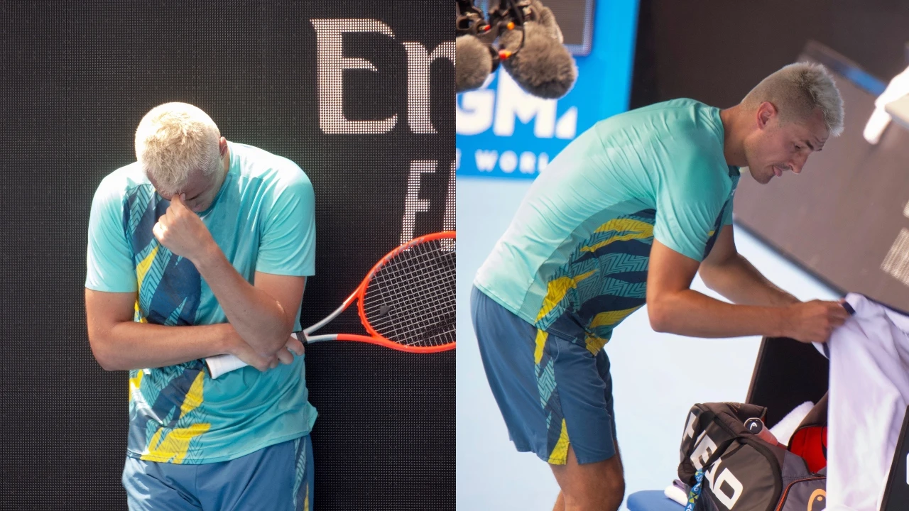 Bernard Tomic, a la juez de silla en mitad de un partido: "Tengo covid, en dos días voy a dar positivo" Bernard Tomic, a la juez de silla en mitad de un partido: "Tengo covid, en dos días voy a dar positivo"