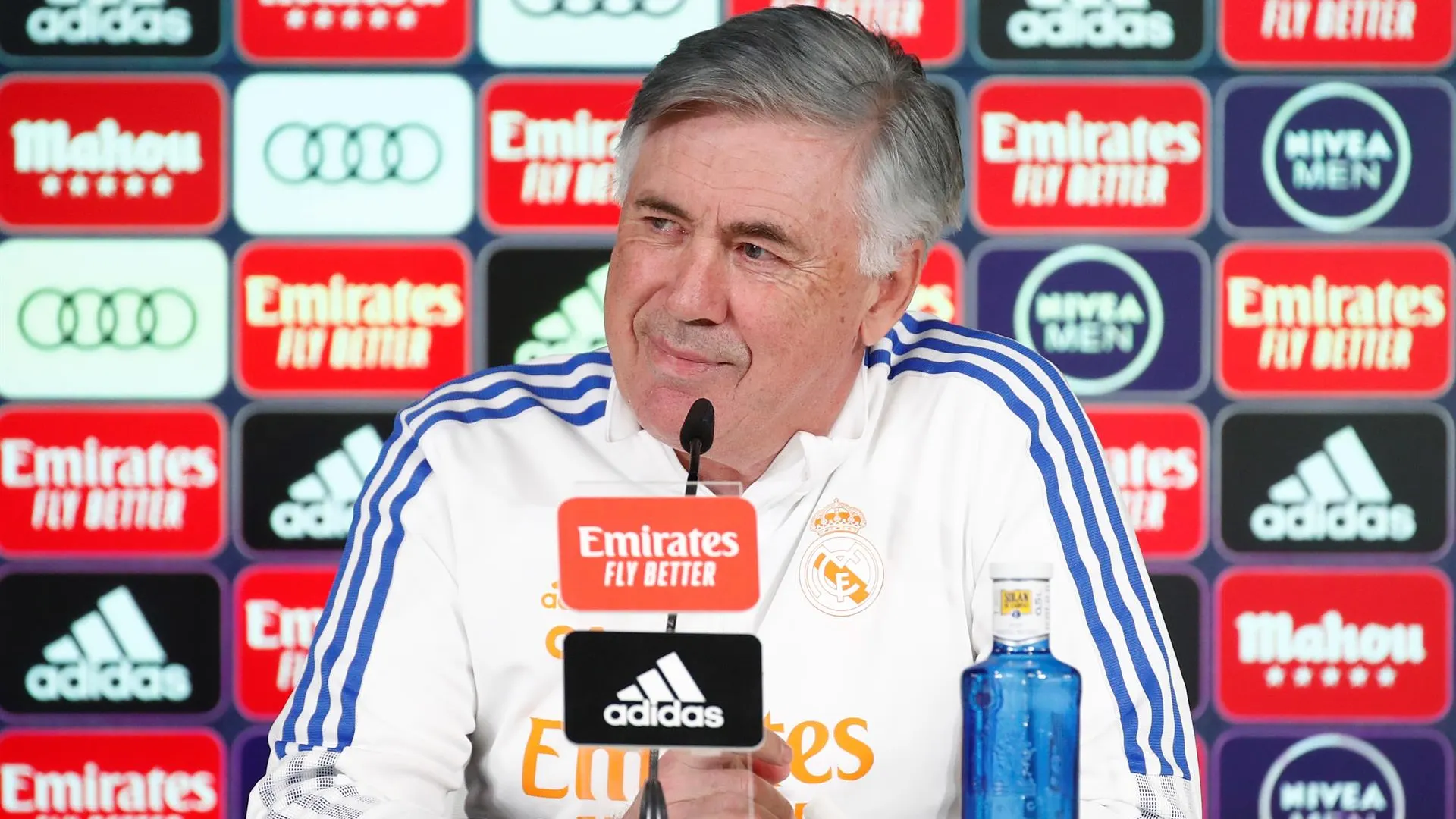 Ancelotti: "Va a ser un partido igualado, como lo fue el del Camp Nou" Ancelotti: "Va a ser un partido igualado, como lo fue el del Camp Nou"