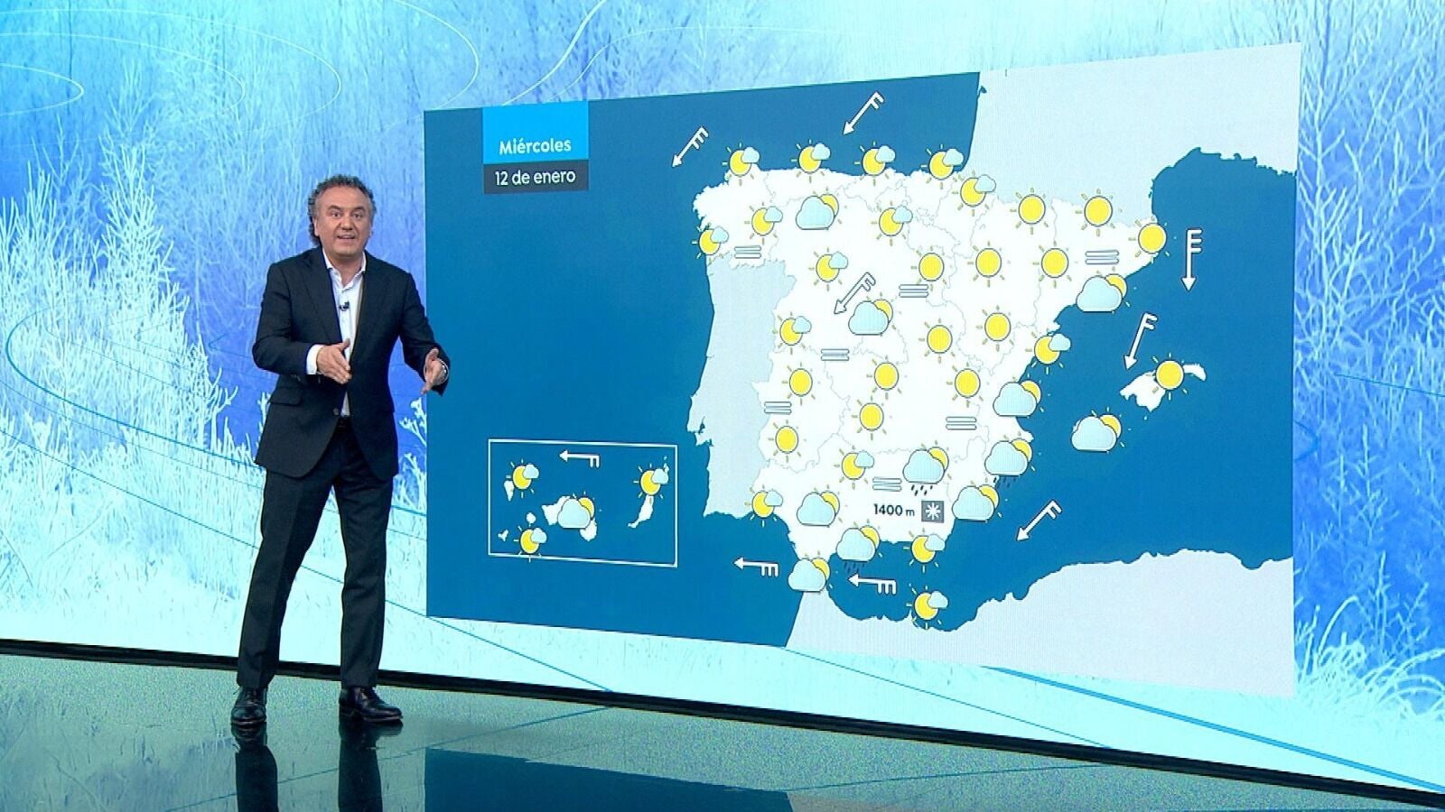 Descenso intenso de las temperaturas con lluvias más débiles en el norte peninsular