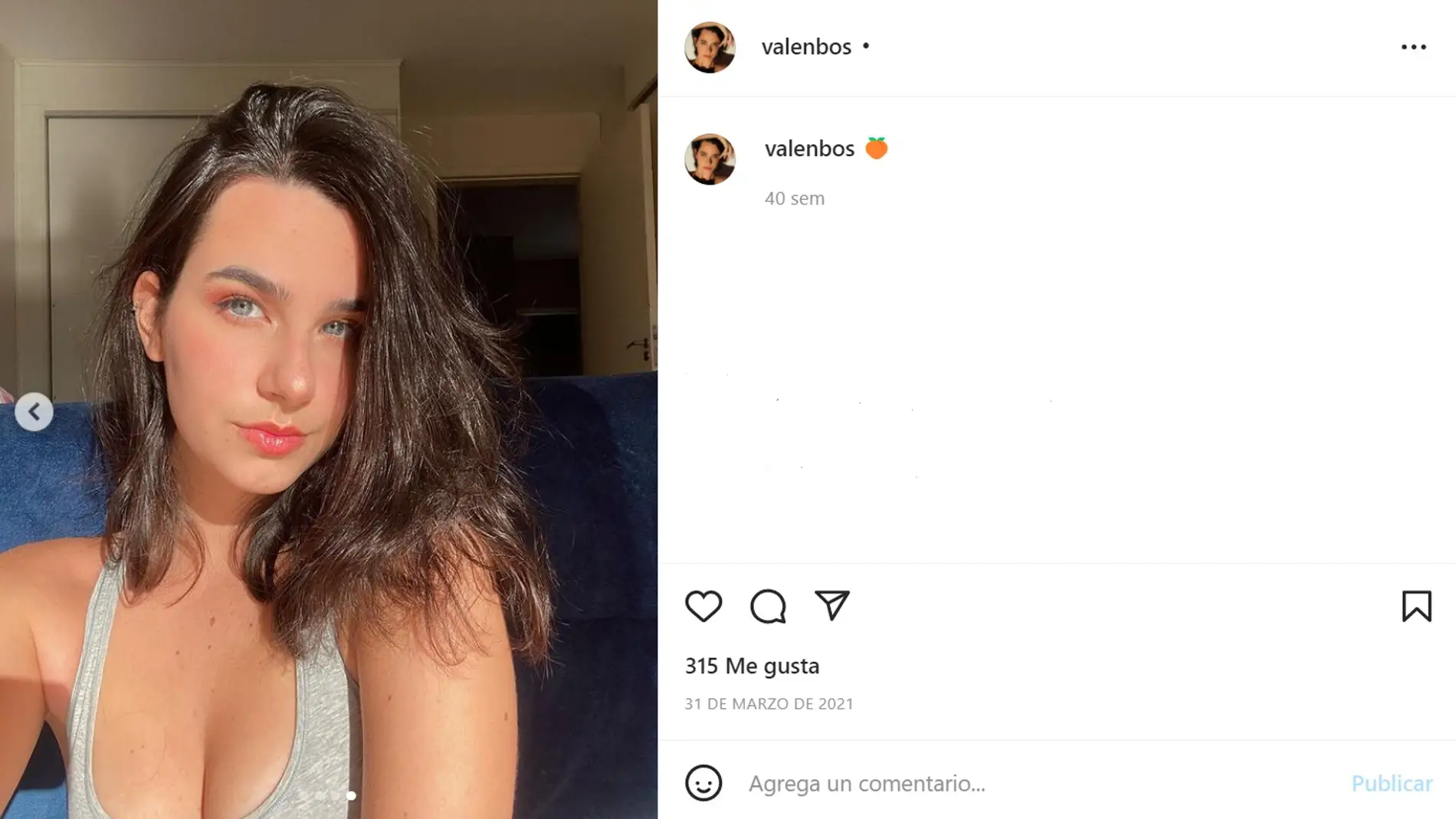 La modelo brasileña Valentina Boscardin muere por Covid a los 18 años