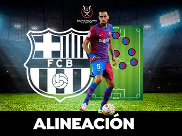 Alineación del Barcelona hoy contra el Real Madrid en la semifinal de la Supercopa de España Alineación del Barcelona hoy contra el Real Madrid en la semifinal de la Supercopa de España