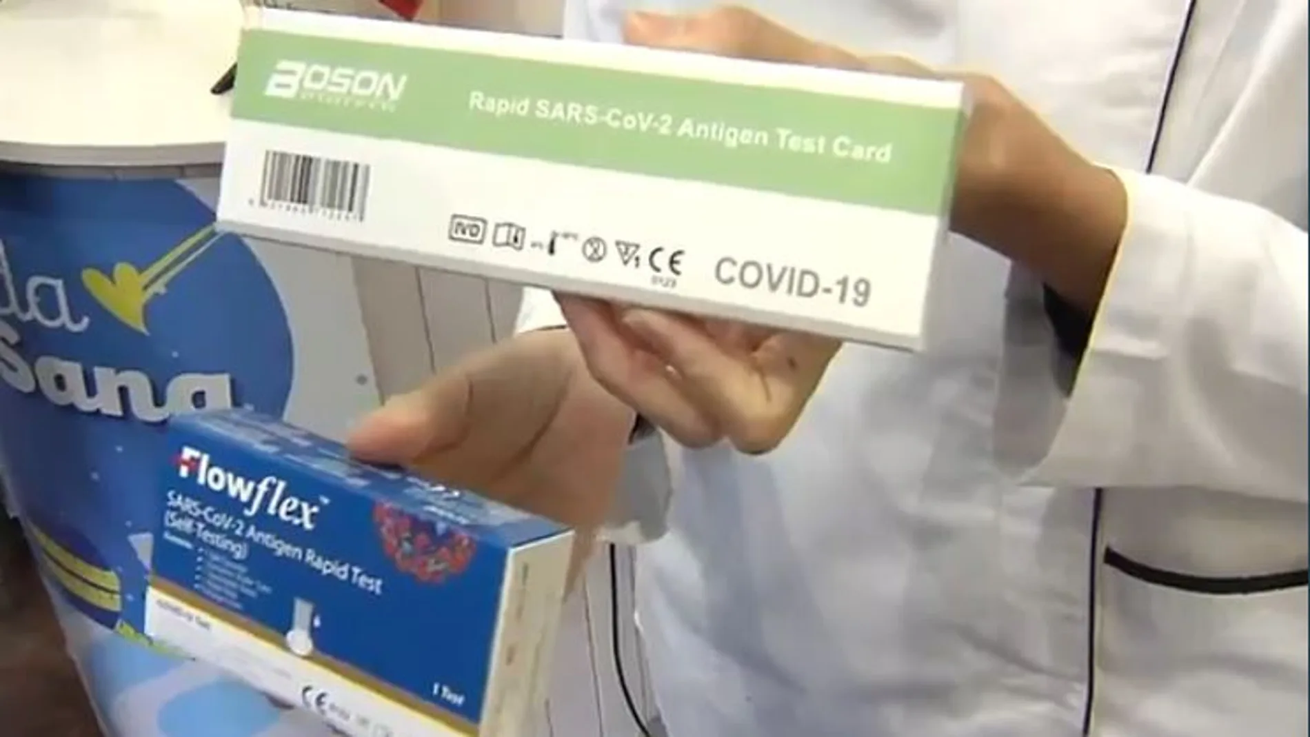 Test de antígenos de una farmacia