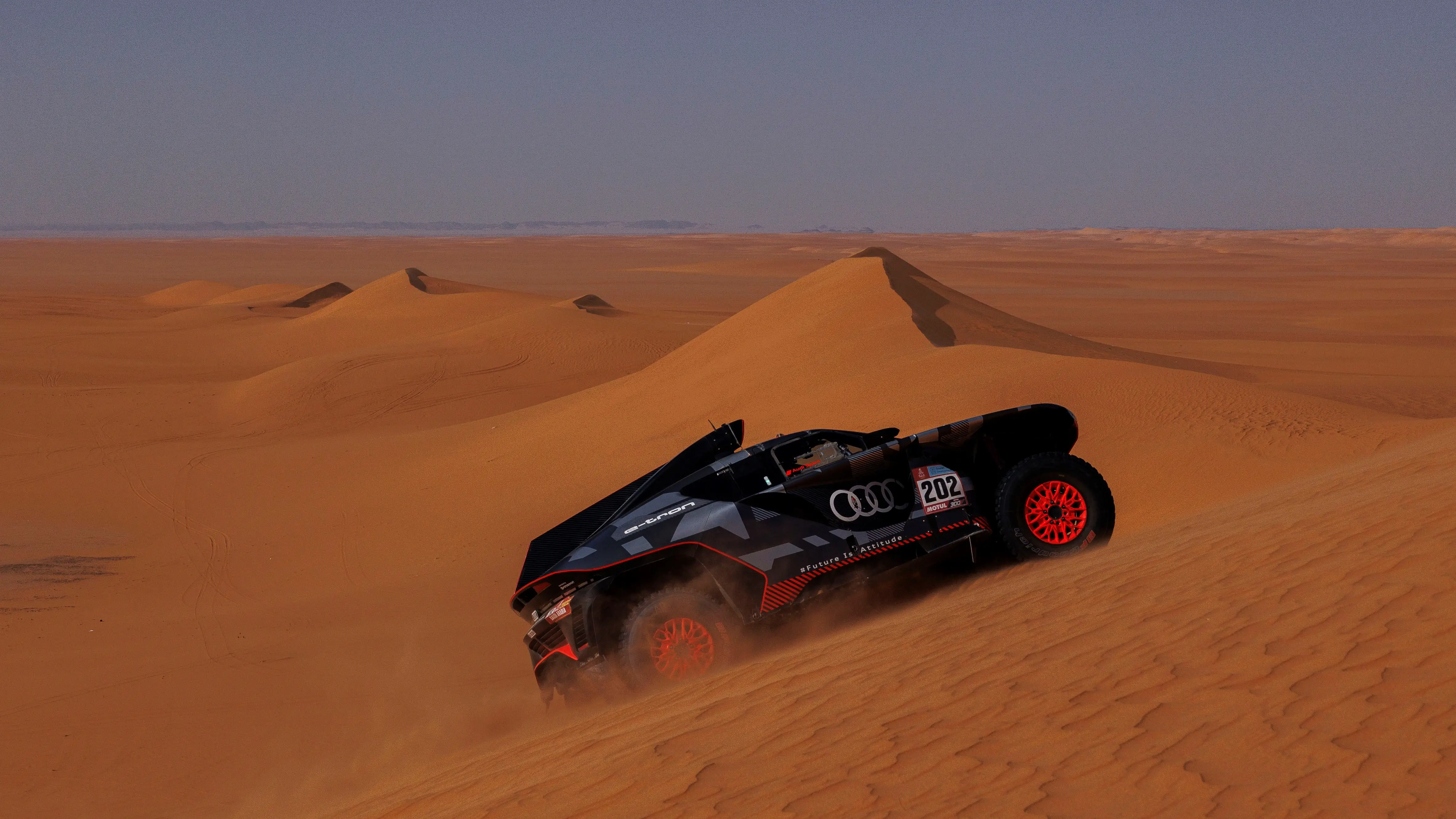 Carlos Sainz, en acci&oacute;n en el Dakar 2022