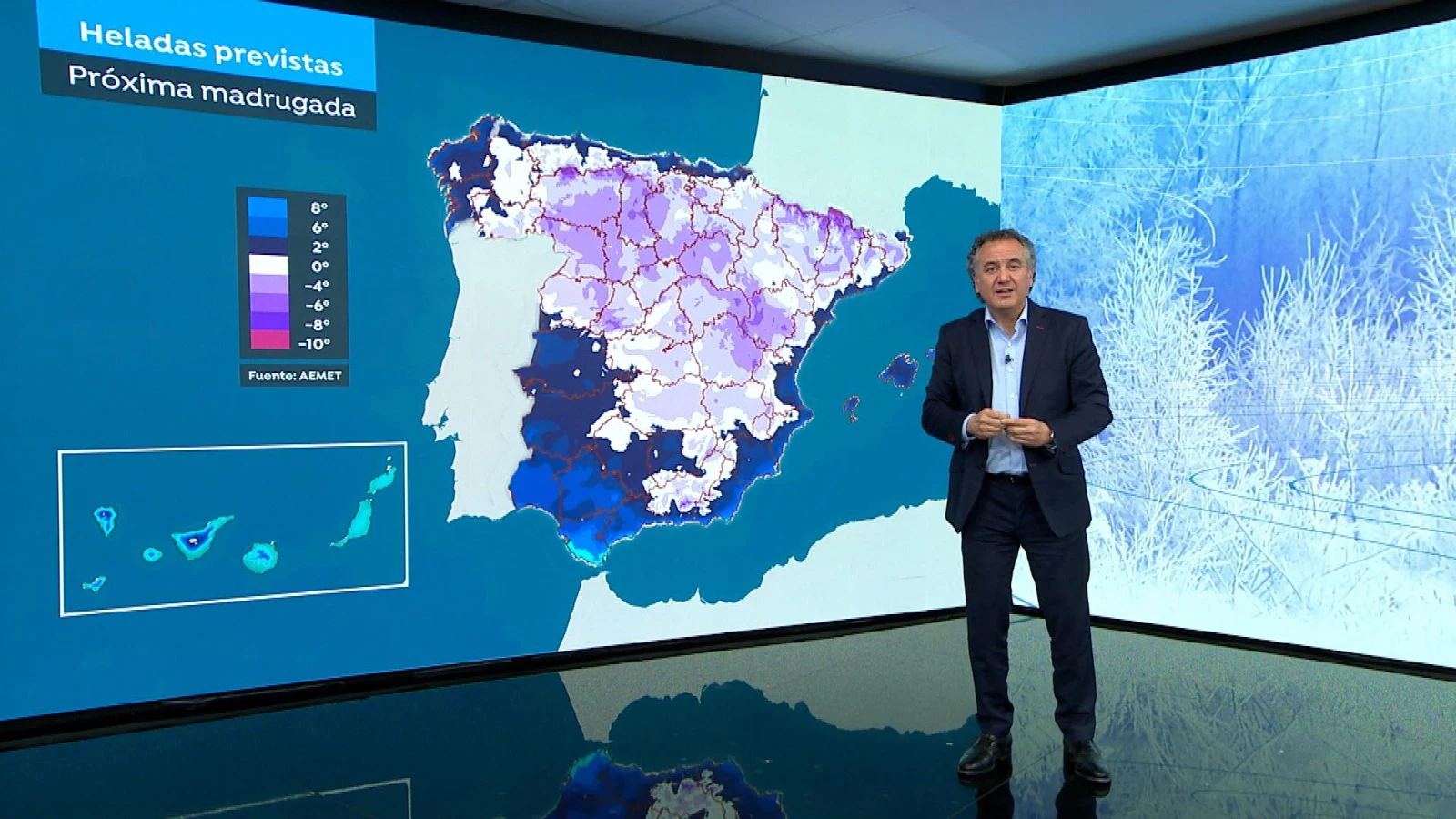 Sol en casi todo el país a partir de mediodía, el anticiclón baja las temperaturas y deja lluvia en el levante Sol en casi todo el país a partir de mediodía, el anticiclón baja las temperaturas y deja lluvia en el levante