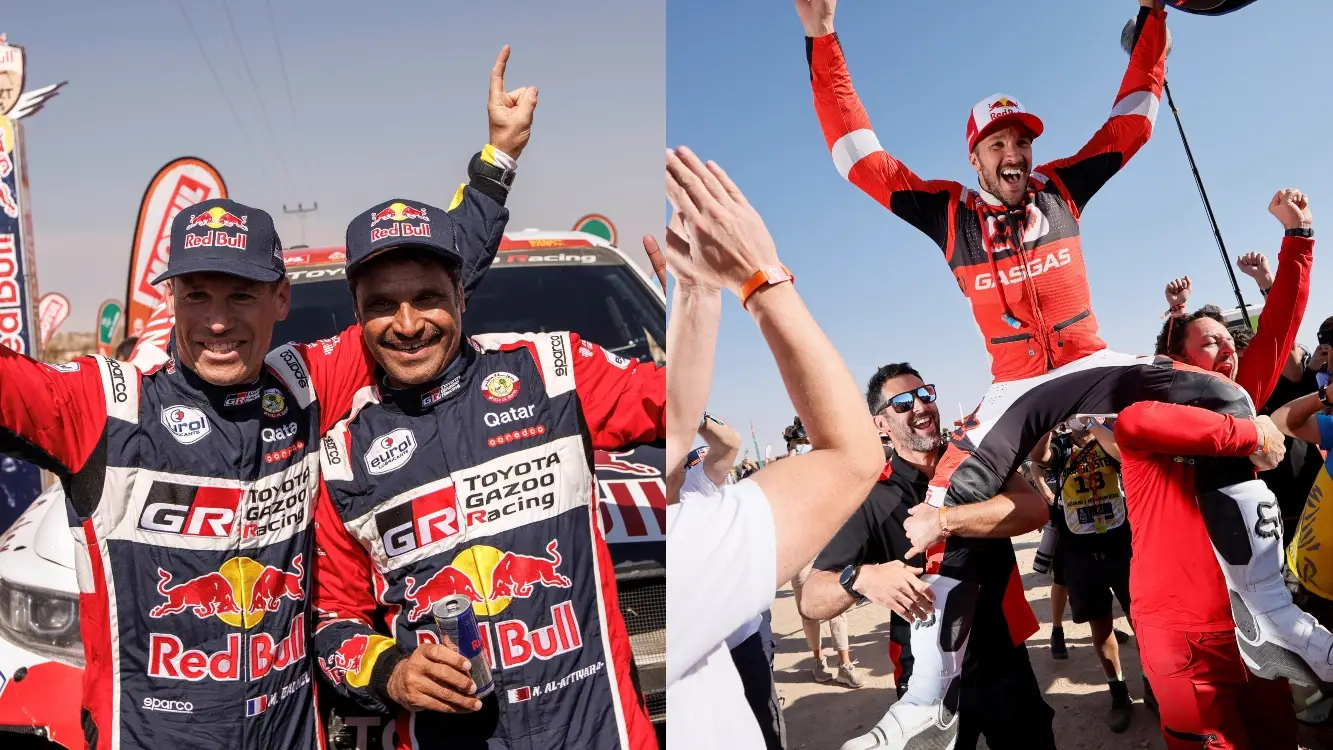 Nasser Al-Attiyah gana su cuarto Dakar en coches; Sam Sunderland logra el segundo Dakar en motos Nasser Al-Attiyah gana su cuarto Dakar en coches; Sam Sunderland logra el segundo Dakar en motos