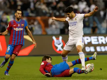 Marco Asensio es baja para la final de la Supercopa de España por problemas musculares Marco Asensio es baja para la final de la Supercopa de España por problemas musculares