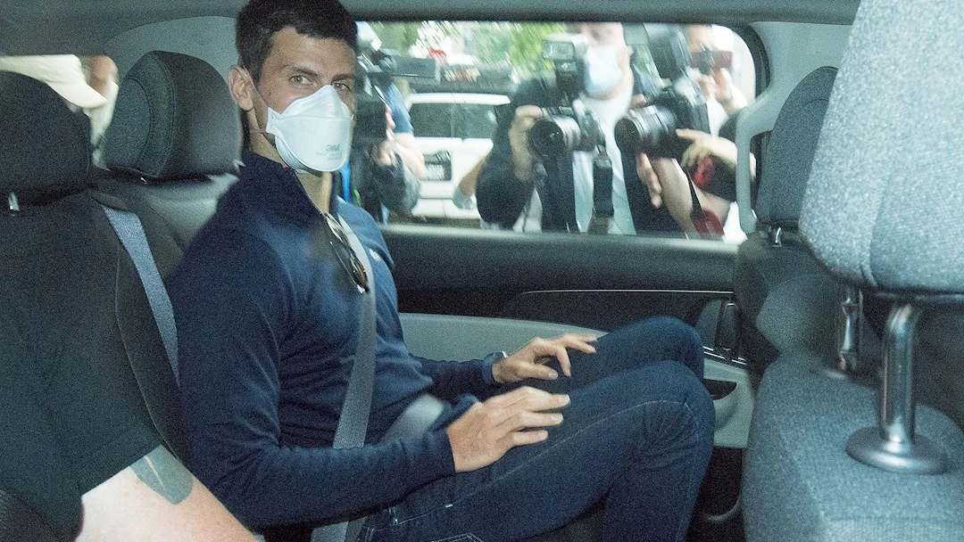El tenista serbio Nolan Djokovic