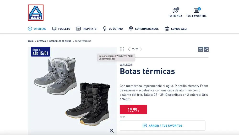 Botas térmicas