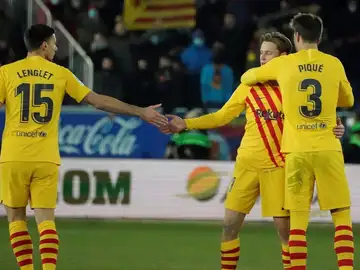 Frenkie de Jong, tras su gol al Alavés Frenkie de Jong, tras su gol al Alavés