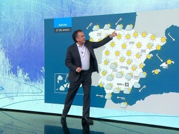 Se mantienen las temperaturas fr&iacute;as con un leve ascenso durante la tarde en una jornada soleada en la mayor parte de la Pen&iacute;nsula
